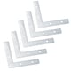 image 3 of 75mm (3in.) Corner Mending Plate Angle Bracket L Shape Reinforcing Repairing 10pc