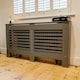 image 2 of Stylish MDF Grey Horizontal Design Radiator Cover - Large