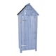 image 6 of Bideford Tall Garden Storage Unit Blue
