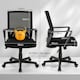 image 2 of COSTWAY Home Office Chair Ergonomic Desk Chair Black Black