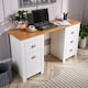image 2 of Computer Desk Study Table Home Office Workstation Furniture | White