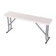 image 7 of Oypla 2x 3ft 95cm Folding Heavy Duty Outdoor 2 Person Trestle Bench Chair White