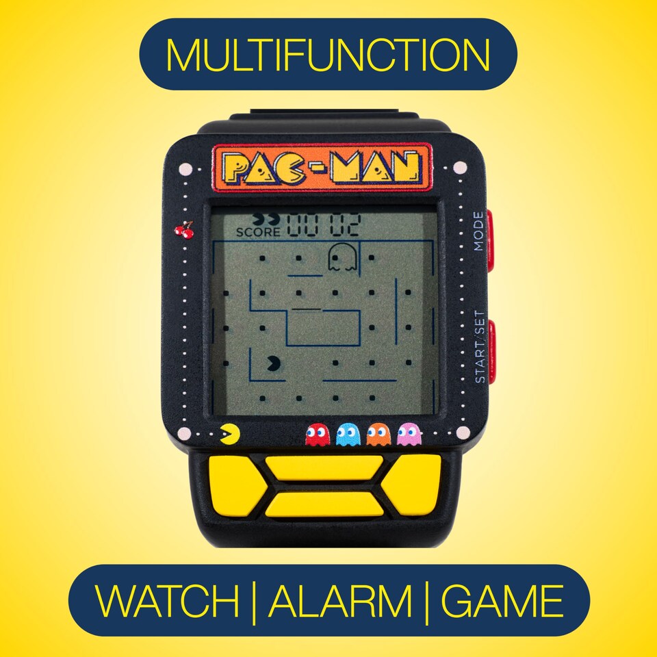 image 1 of PAC-MAN Gaming Watch with Retro Arcade Game & LCD Display