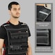 image 6 of 20KG Adjustable Weighted Vest with 20 Metal Weights, Running Weight Vest Black | 50L x 40Wcm