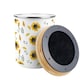 image 4 of Sunflowers Print Food Waste Caddy - Metal 2L Decorative Kitchen Compost Bin