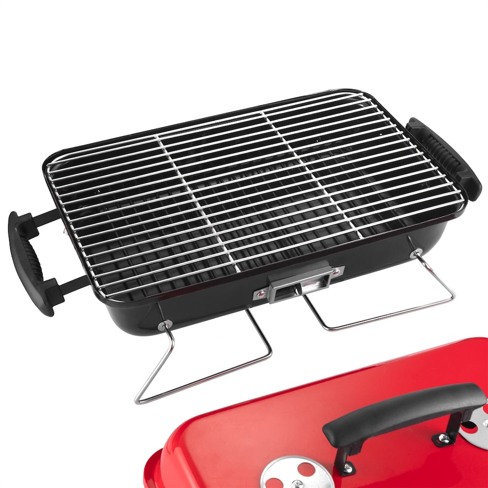 image 1 of KCT Table Top Portable BBQ with Tool Set, Charcoal Grill for Camping, Picnics, Festivals & Fishing