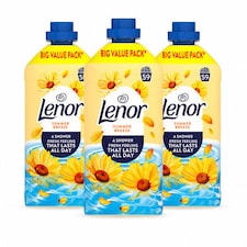 Lenor | Summer Breeze Fabric Conditioner 59 Wash | 177 Washes x 3 Bottles | 5481ml