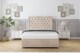 image 2 of Sloomy Montana Sand Naples Divan Bed Base 2 Drawers Same Side With 54 Inch Floor Standing Headboard | Cream | Sand | Small Single | 1