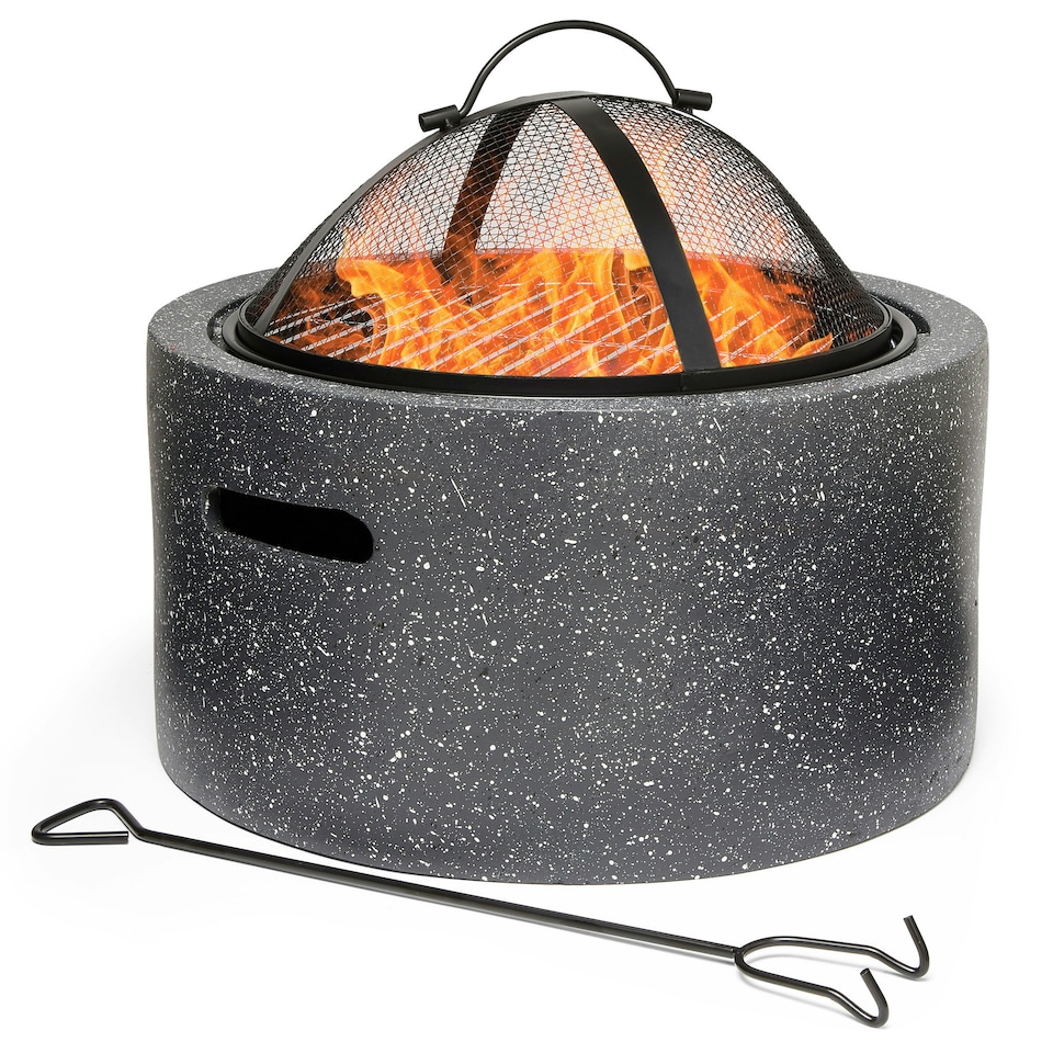 image 1 of VonHaus Fire Pit MgO Material Use Wood or Charcoal