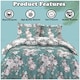 image 4 of VELVETIO Wilson Complete Duvet Cover Set with Fitted Sheet Breathable Bedding Quilt Multi | King