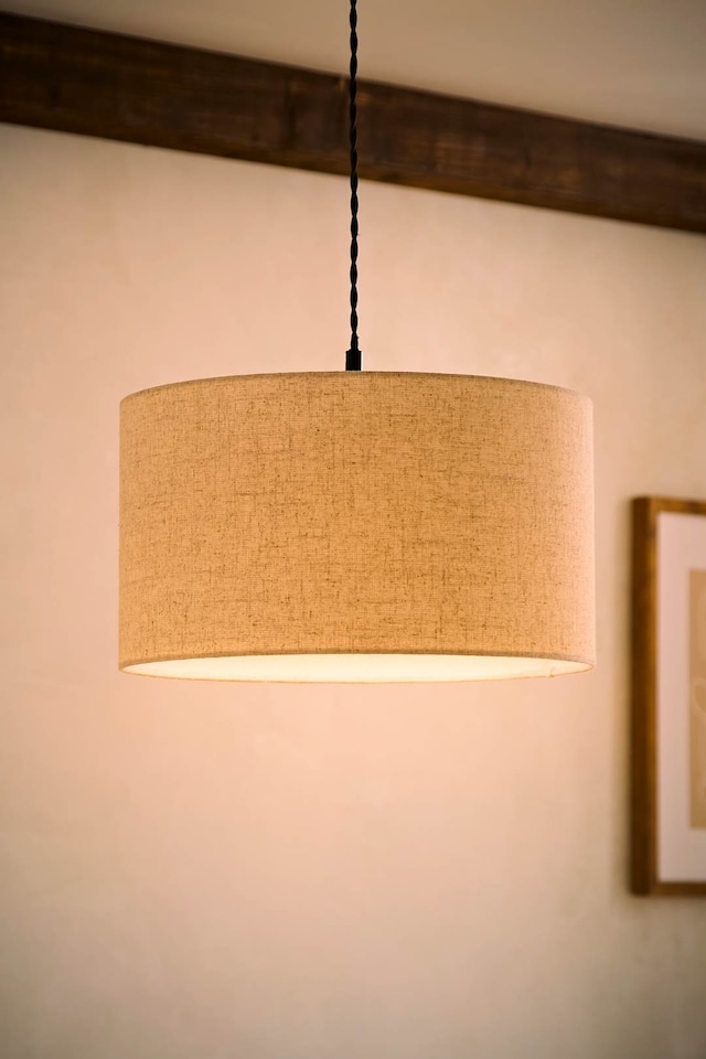 image 1 of ValueLights Reni Medium Fabric Linen Easy Fit Pendant Lamp Shade