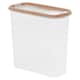 image 1 of Plastic Food Storage Cereal Container Dispenser Airtight Click Lid | Clear | Taupe | 2.5 Litre Taupe | 1