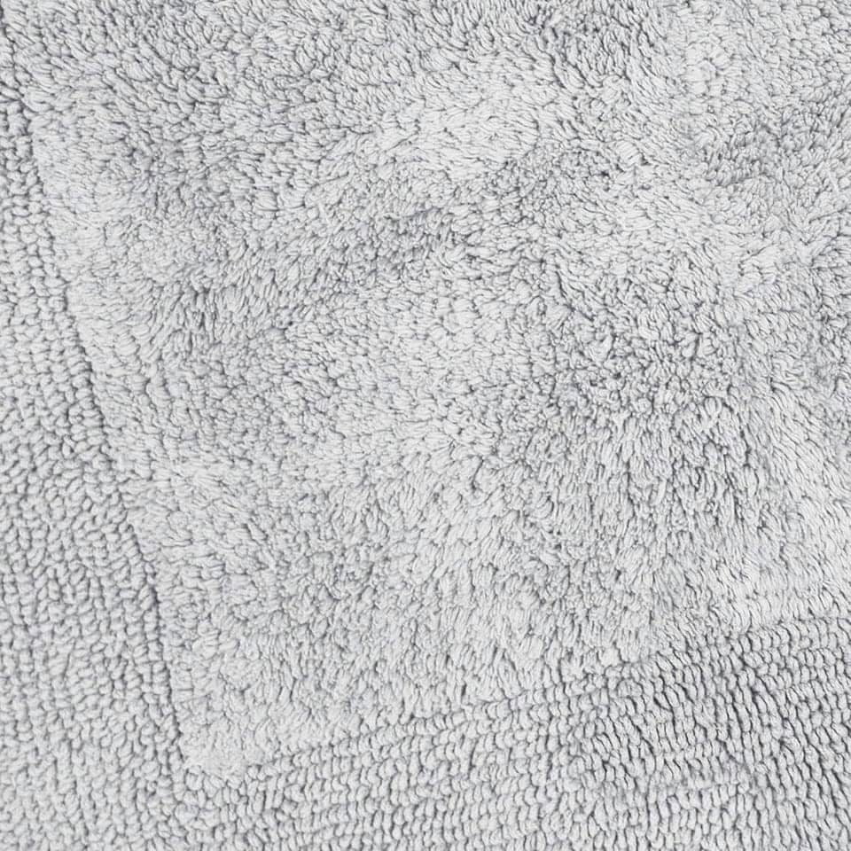 image 1 of Heavyweight Reversible Bath Mat Rug 53 x 85cm - Dove Grey