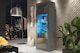 image 5 of Display Cabinet Bookcase Sideboard Storage Cabinet Cupboard Grey High Gloss LED 170cm