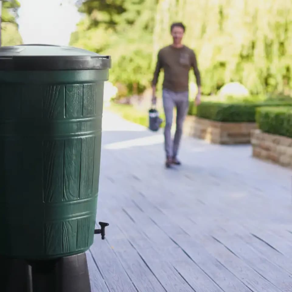 image 1 of Cloudburst 200 Litre Water Butt Kit | Green | Green | 200 Litre | 1