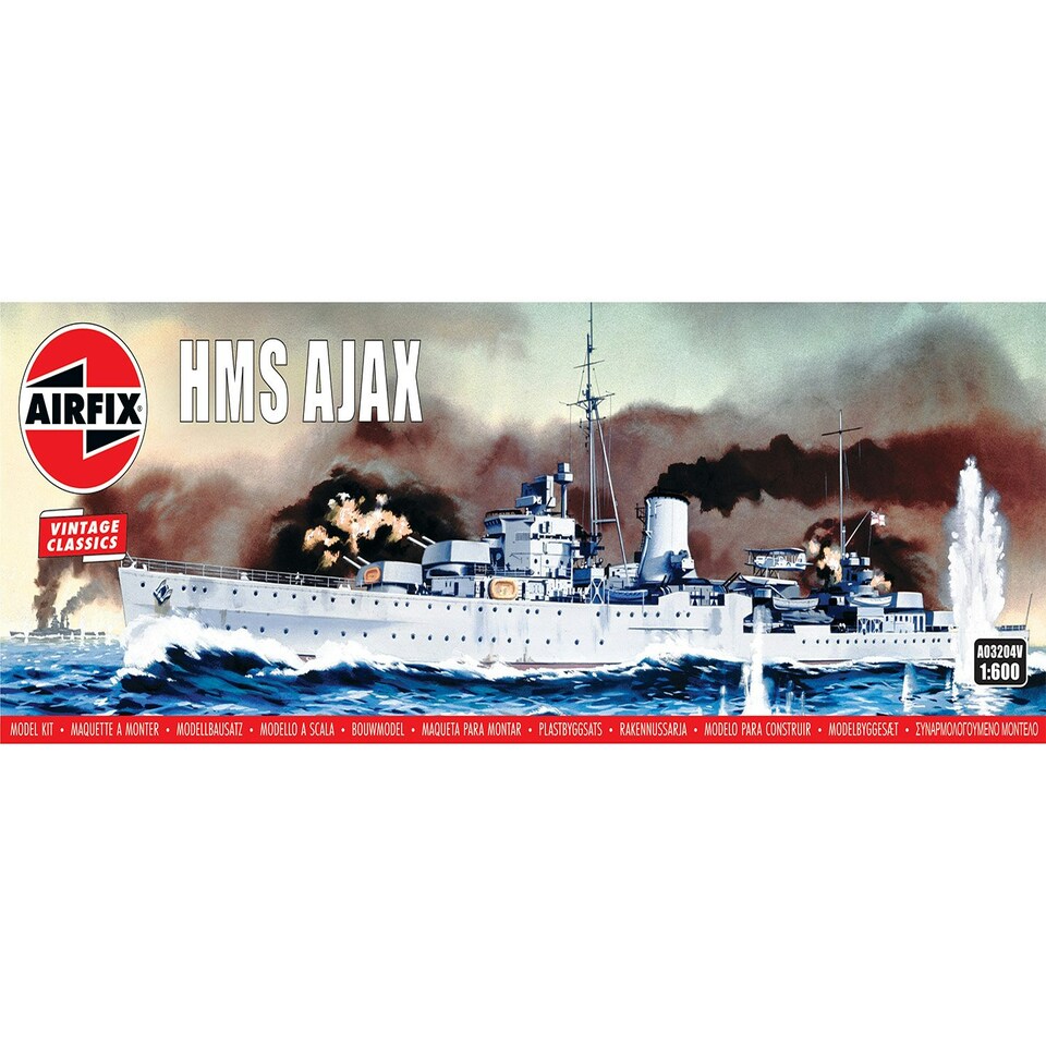 Airfix Vintage Classics HMS Ajax (1:600 Scale)