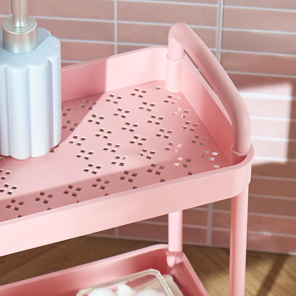 image 1 of OHS 3 Tier Storage Trolley Cart Bathroom Kitchen Rolling Organiser