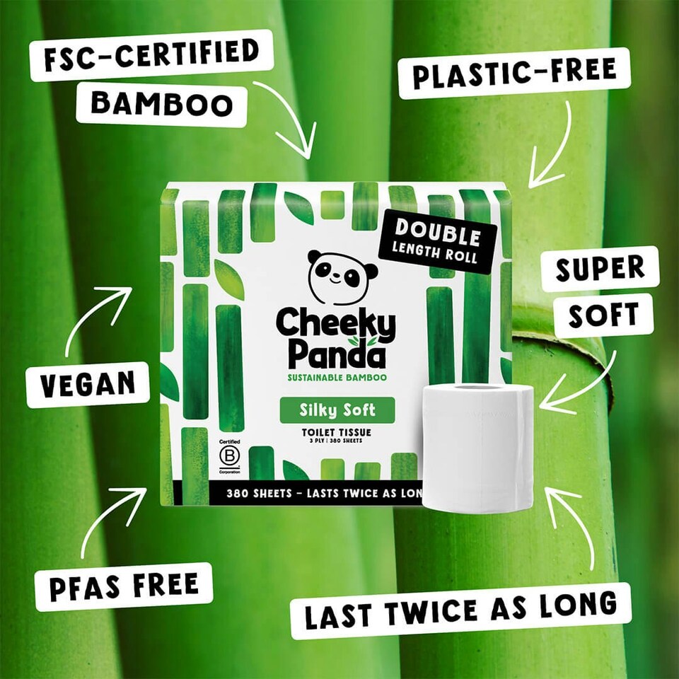 image 1 of Double-Length Bamboo Toilet Paper White | Size: 48 Rolls