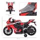 image 5 of HOMCOM Honda Licensed 6V Kids Electric Motorbike Ride On Motorcycle Vehicle with Headlights, Music, Training Wheels, for Ages 3-5 Years Red