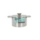 image 2 of Pot with Glass Lid Quttin Hermes Steel 2,8 L (6 Units) N/A