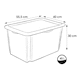 image 5 of Keeeper Peppa Pig Turn Around Stackable Box with Lid 45 Litre Natural Transparent