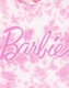 image 6 of Barbie Girls Towel Poncho | Pink Tie Dye Wearable Bath Towel For Kids | Classic Logo Graphic Hooded Changing Robe | Short Sleeve Cosy Swimwear Beach Cover Up Merchandise Gift for Children