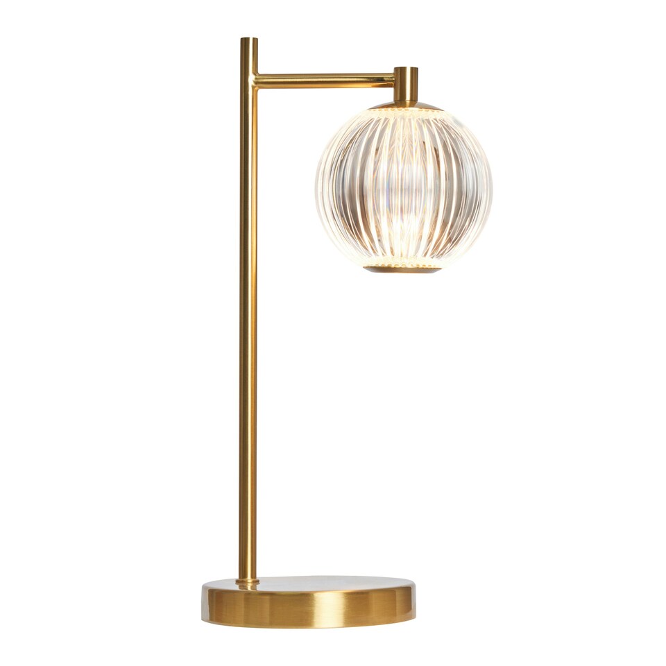 image 1 of BHS Rimi LED Table Lamp, Satin Brass