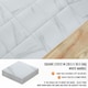 image 9 of NOVECRAFTO Vinyl Floor Tiles Self Adhesive – 18x18in Peel and Stick Waterproof Square Flooring for Kitchen, Bathroom & More – White Marble Design White | 4.17 sqm