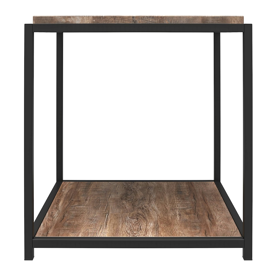 image 1 of Quincy End Table Weathered Oak Brown | Oak