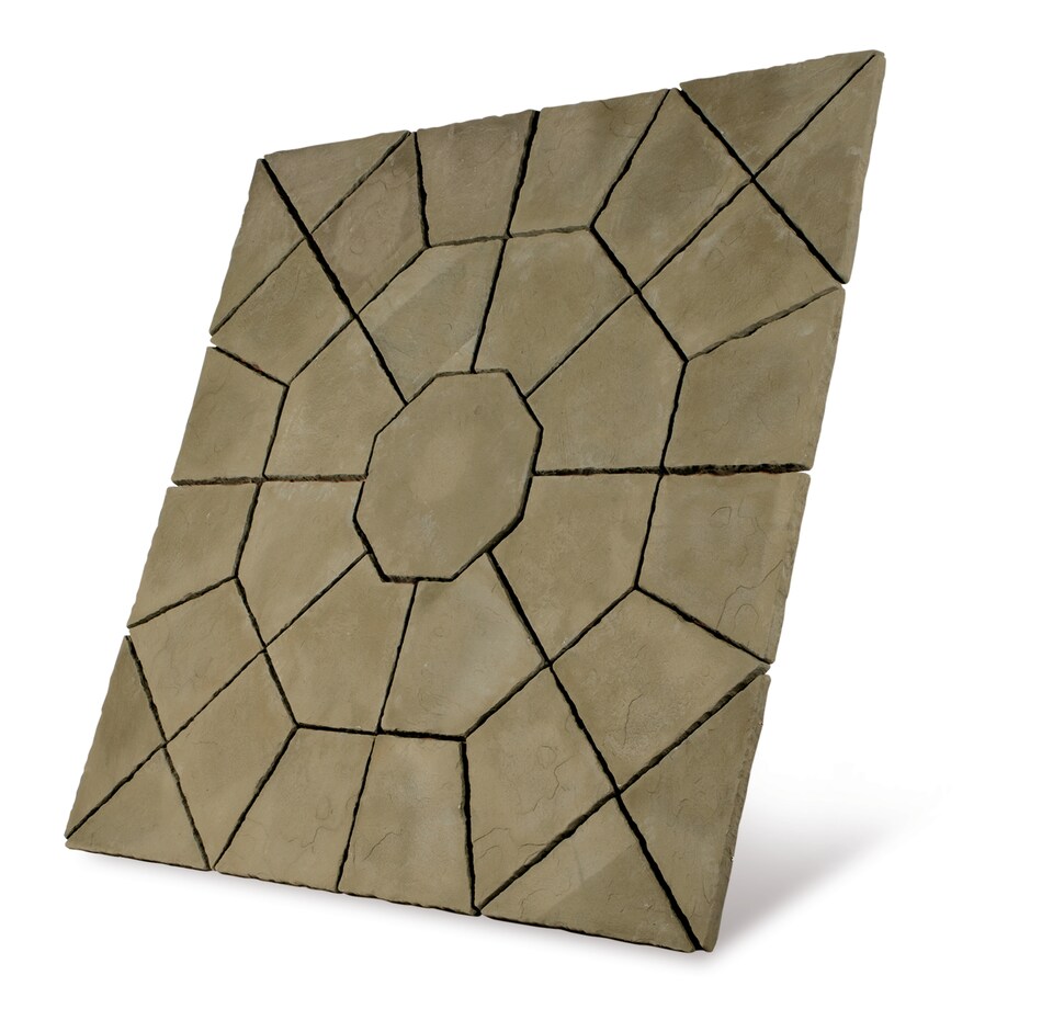 image 1 of Stratford Octagon Patio Kit 5.06m2 Antique (2250 x 2250mm) - Bowland Stone - Garden Feature Patio Paving Kit