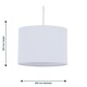 image 7 of Set of 2 White Pleated 30cm Pendant Lightshades White