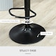 image 5 of HOMCOM Barstools Set of 2 Adjustable Swivel Height Gas Lift PU Leather Chairs