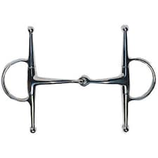 Korsteel Stainless Steel Jointed Full Cheek Snaffle Bit II | Silver | Silver | 6in | 1