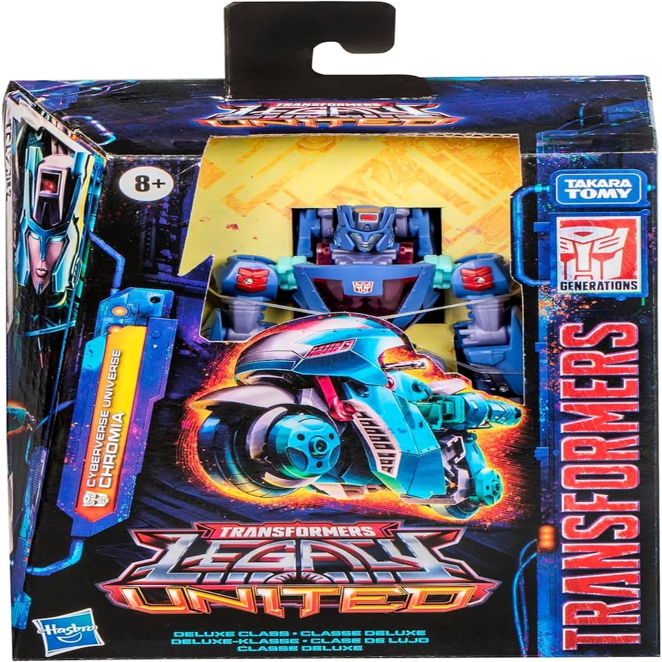 image 1 of Transformers: Legacy United Deluxe Class Cyberverse Universe - Chromia Action Figure