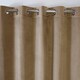 image 2 of Sundour Casa Eyelet Curtains Mocha Brown | 90x90"