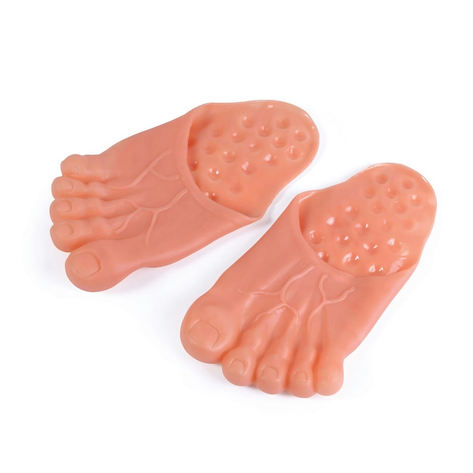 image 1 of Bristol Novelty Unisex Jumbo Feet (Pack Of 2) - Pink - One Size Pink | One Size
