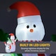 image 4 of Outsunny 8FT Christmas Inflatable Snowman with Rotating Colorful LED Light