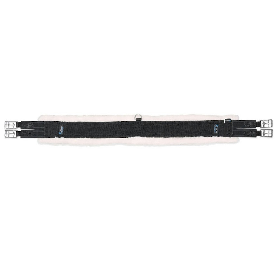image 1 of Shires Fleece Lined Horse Girth - Black - 42in