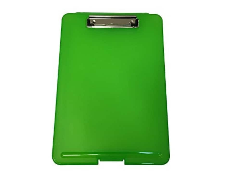 image 1 of 6 x A4 Green Clipboard Box Files - Storage Filing Clip Board Case