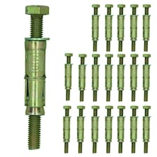M10 10mm x 100mm Expansion Rawl Bolt for Masonry Sleeve Anchors Fastener 20pk