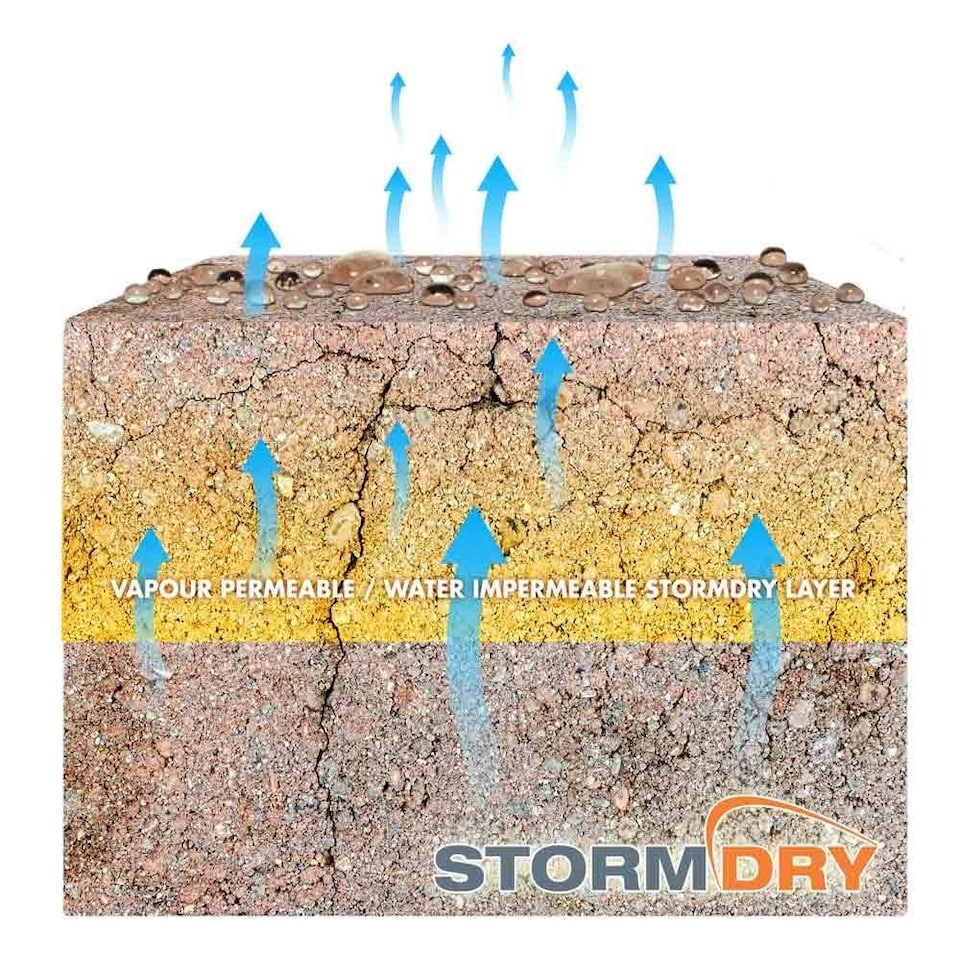 image 1 of Stormdry Masonry Waterproofing Cream 3L + Repointing Additive I - Exterior Brick, Stone, Concrete Waterproofing Sealer Bundle
