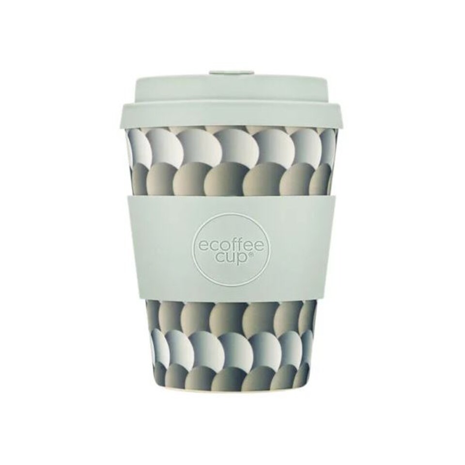 image 1 of Ecoffee Cup 12oz 350ml Reusable, Plant Based Coffee Cup with Silicone Lid & Sleeve - Drempels