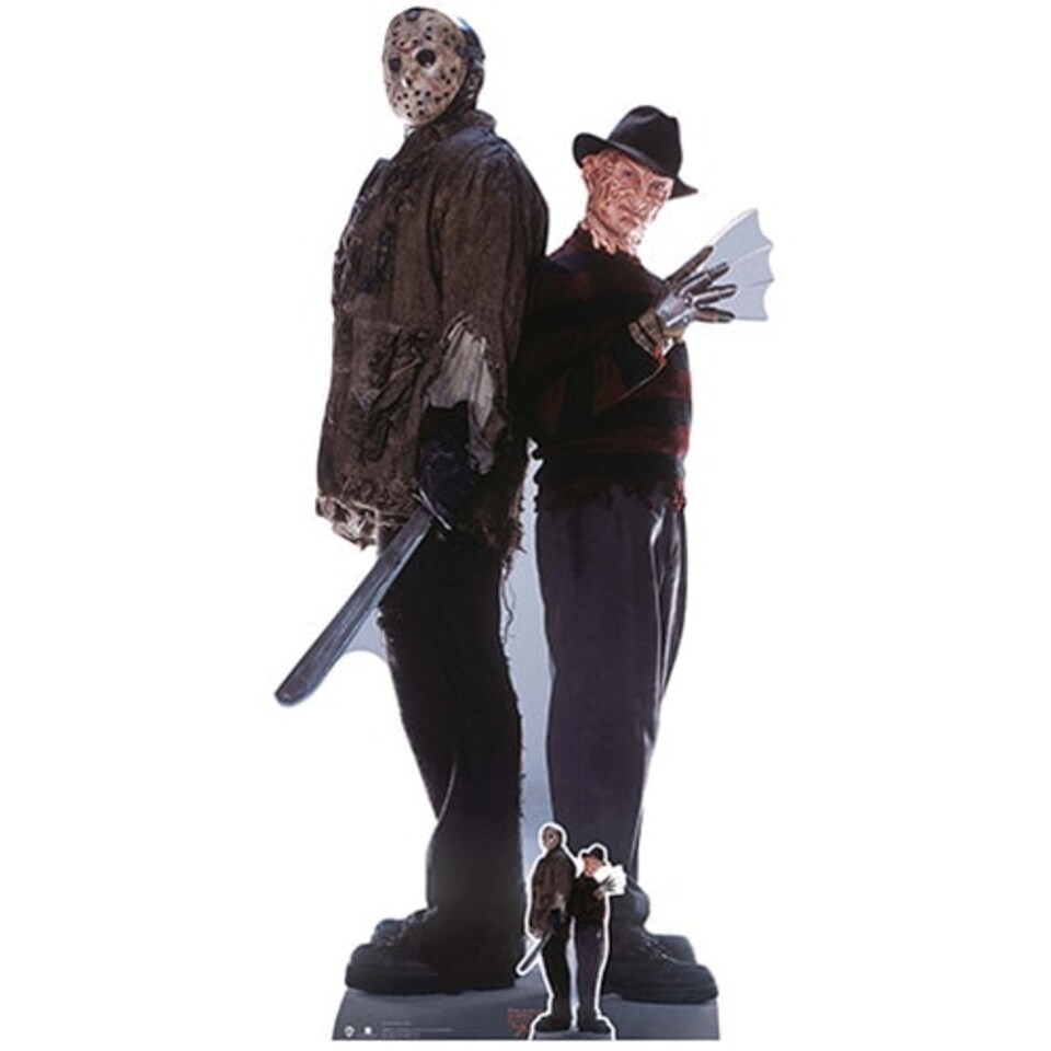 Freddy vs Jason Halloween Double Lifesize Cardboard Cutout 195cm