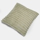 image 6 of OHS 4 x Faux Fur Matte Velvet Fleece Thick Ribbed Cushion Covers, 45x45cm - Sage Green | Green | Sage | 45x45cm | 4