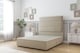 image 1 of Sloomy Texas Almond Coniston Divan Bed Base 4 Drawers With 26 Inch Strutted Headboard | Cream | Almond | Super King | 1