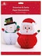 image 2 of Christmas Santa and Snowman Paper Decorations