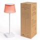 image 2 of Auraglow Rechargeable Cordless LED Table Lamp - CAPRI | Red | White/Red
