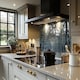 image 2 of Snowstorm In Park Dining Splash Back | White