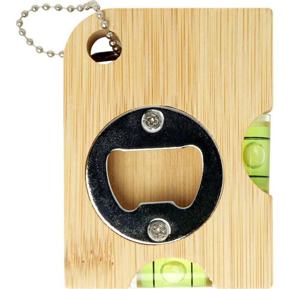image 1 of Levo Bamboo Bottle Opener And Level - Natural - One Size