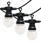 image 1 of ValueLights Festoon 10 Set Black Outdoor String Festoon Light